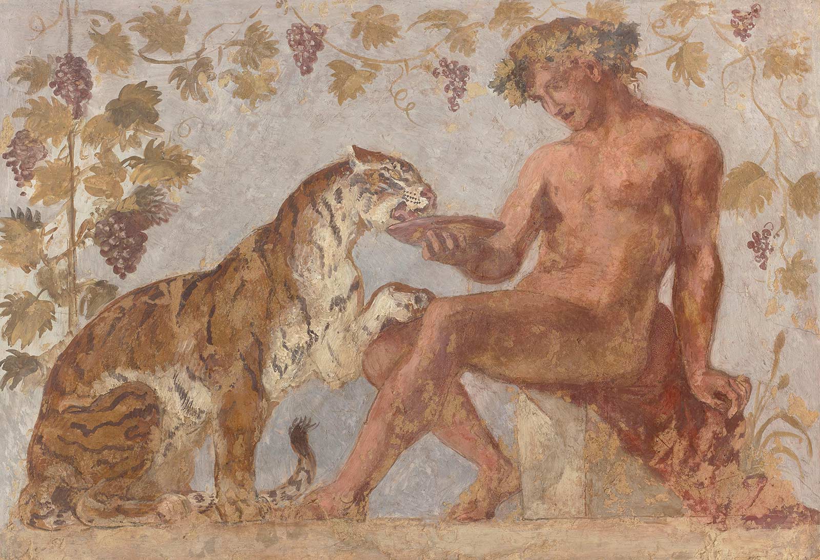 Bacchus et un tigre
