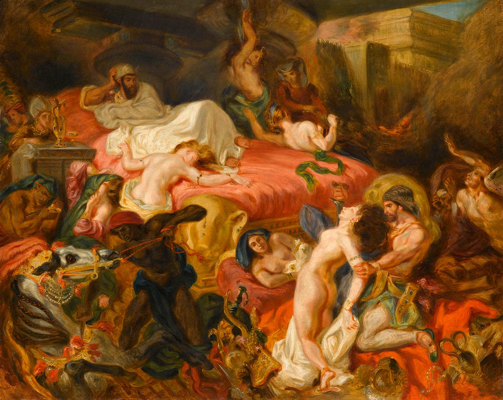 La mort de Sardanapale, d’après Eugène Delacroix 
